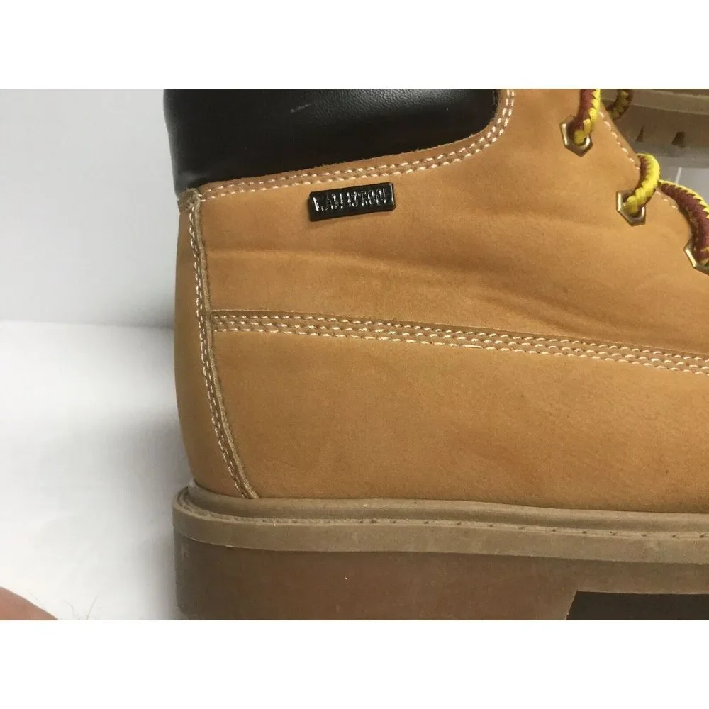 Suede Leather WaterProof work hiking‎ ankle boots tan Size mens 4M womens 6M